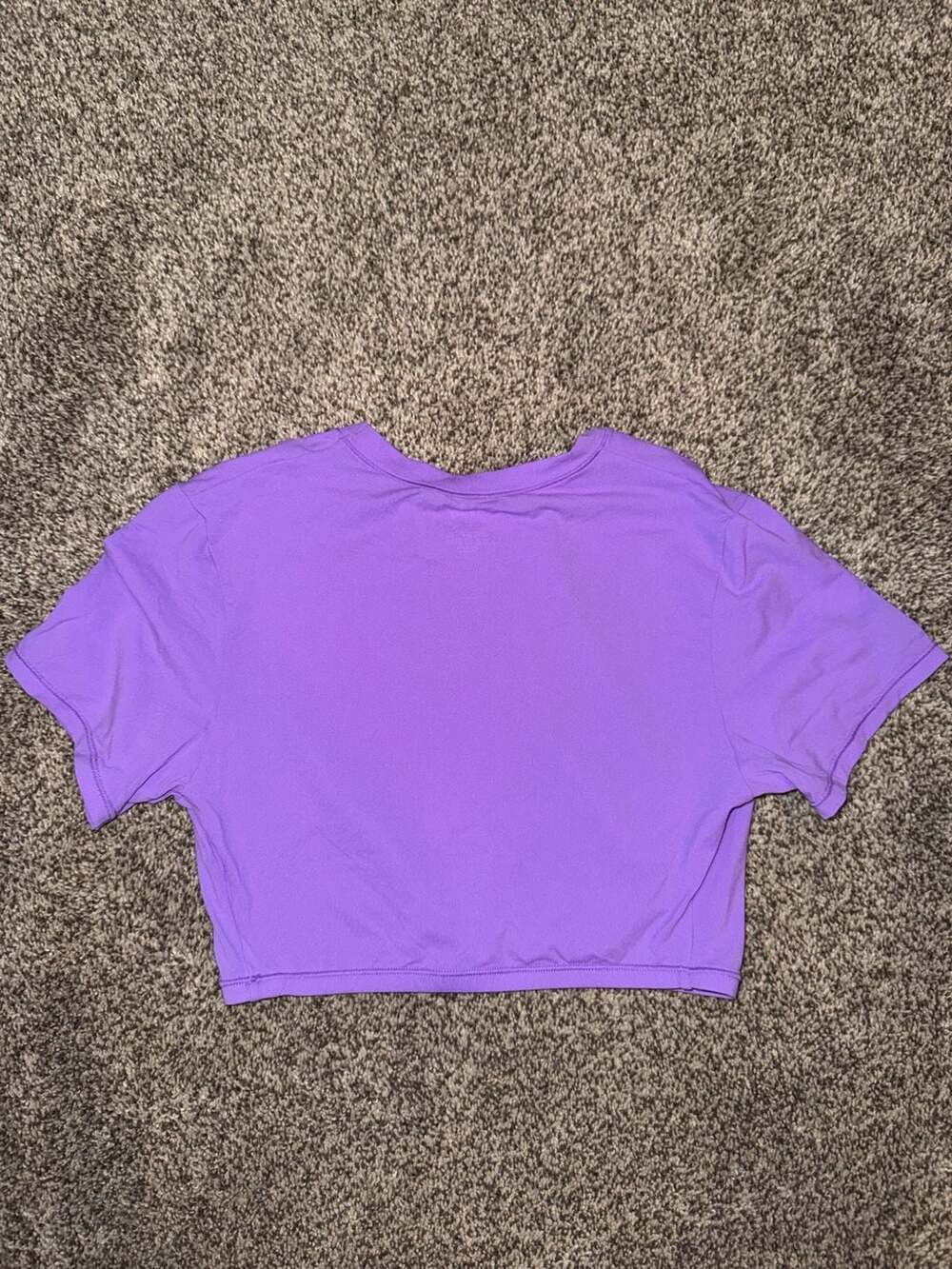 SKIMS Fits Everybody Super Cropped T-Shirt Size S Purple - Picture 3 of 3